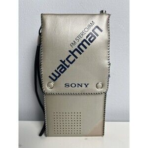 Vintage SONY WATCHMAN FD-30A Mini Portable TV AM/FM VHF UHF Stereo WORKS 1983